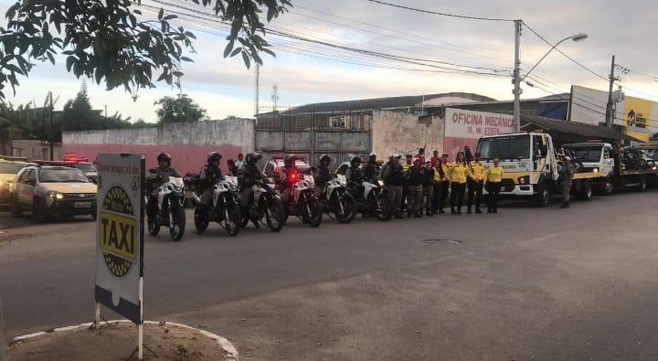 Operação: BPTrans apreende dezessete motos na parte alta de Maceió