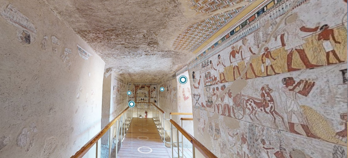 Visite a tumba de Menna, uma das mais belas e mais bem preservadas do Egito, em casa