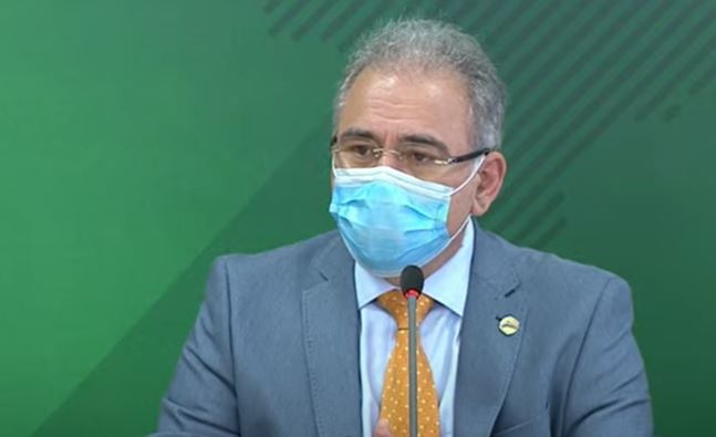 Ministro da Saúde Marcelo Queiroga testa positivo para covid-19